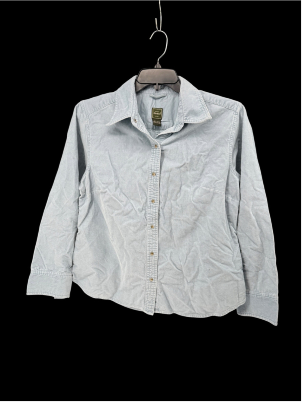 Women's Eddie Bauer Button Down Shirt Light Blue Size L